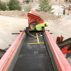 Соединение конвейерных лент методом горячей вулканизации