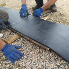 Стыковка конвейерной ленты методом холодной вулканизации