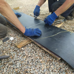 Стыковка конвейерной ленты методом холодной вулканизации