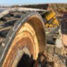 Футеровка барабанов ленточного конвейера методом холодной вулканизации