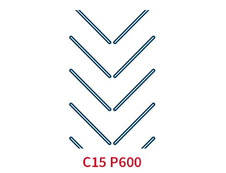 Шевронная лента C15 P600 EP250