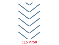Шевронная лента C15 P750 EP250