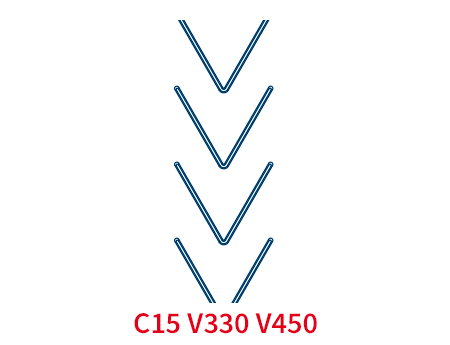 Шевронная лента C15 V330 EP250