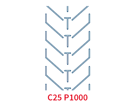 Шевронная лента C25 P1000 EP500