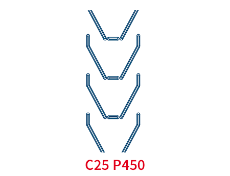 Шевронная лента C25 P450 EP250