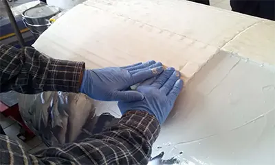 Процесс футеровки керамикой